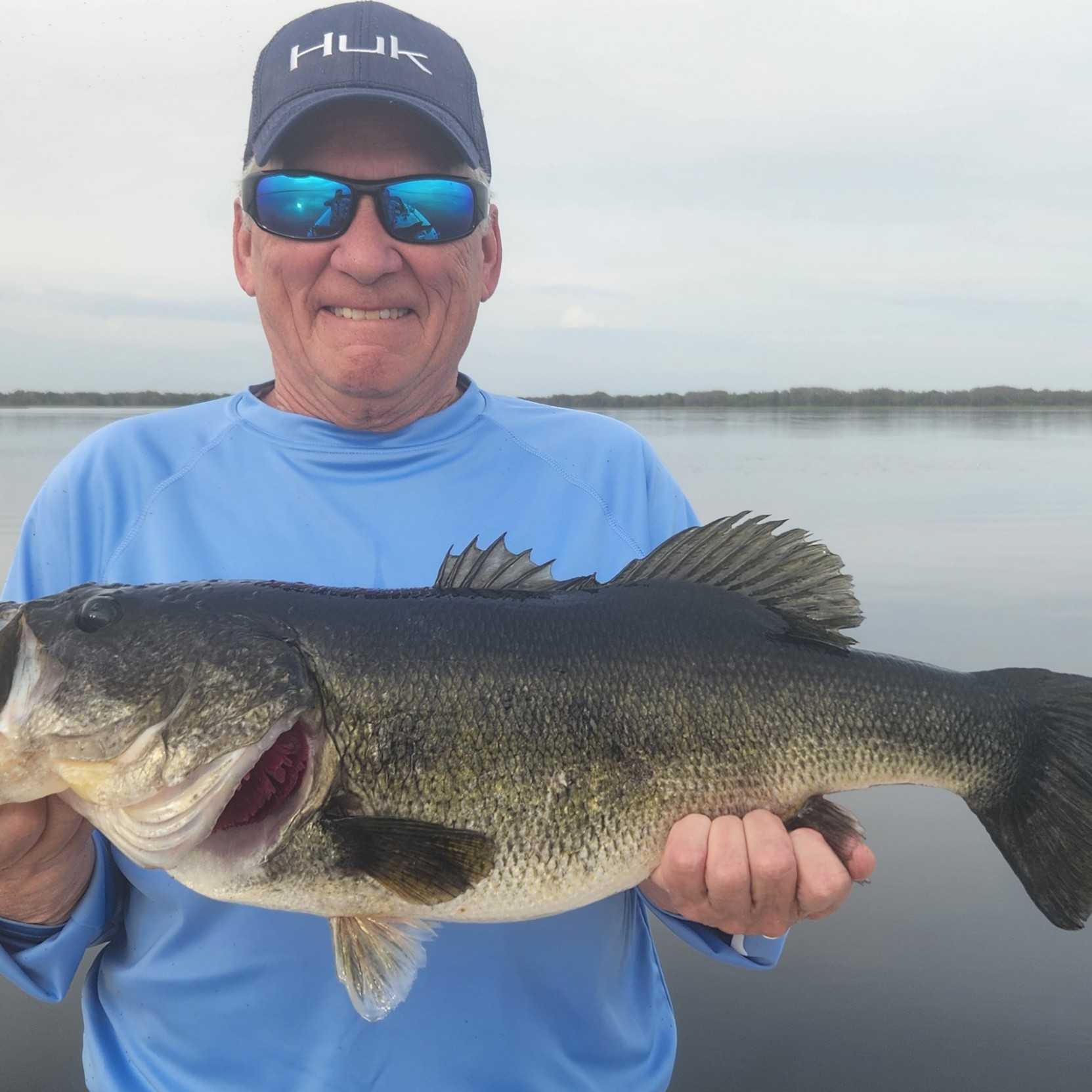 A lone angler fishing on beautiful Kissimmee waters