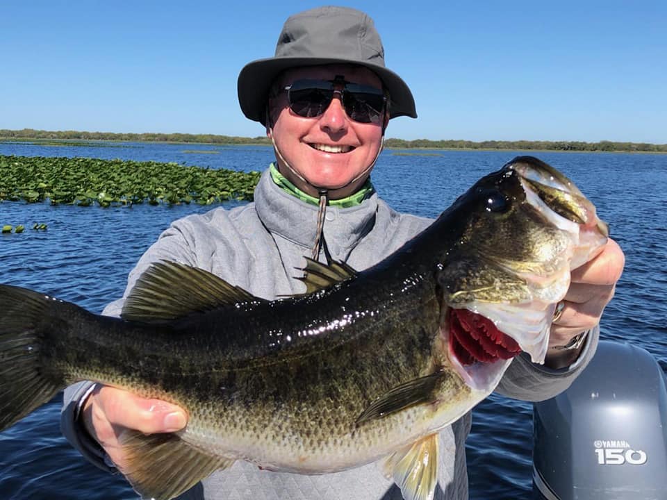 Angler catches a 23-inch bass in Kissimmee FL