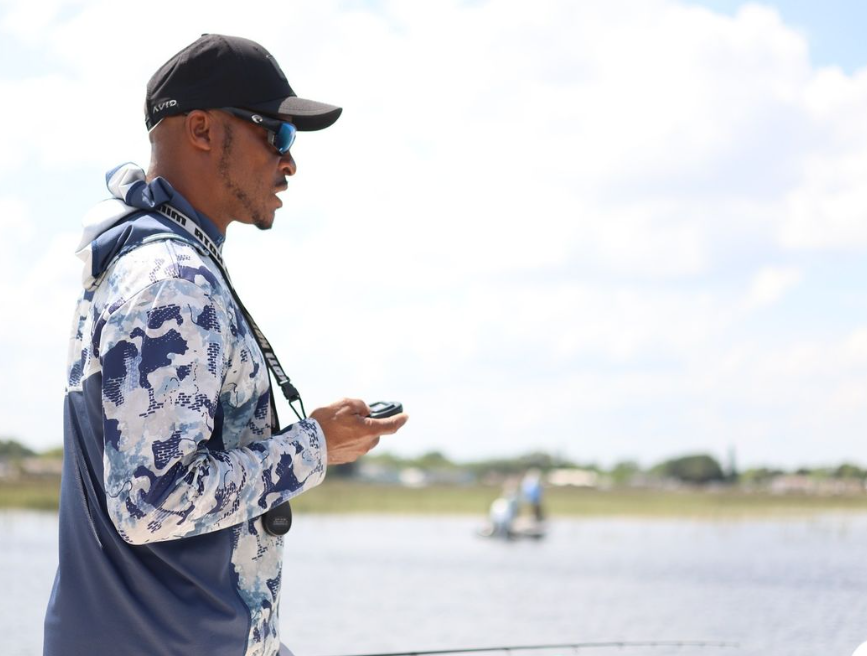 Fisherman enjoying a great day of fishing in Kissimmee