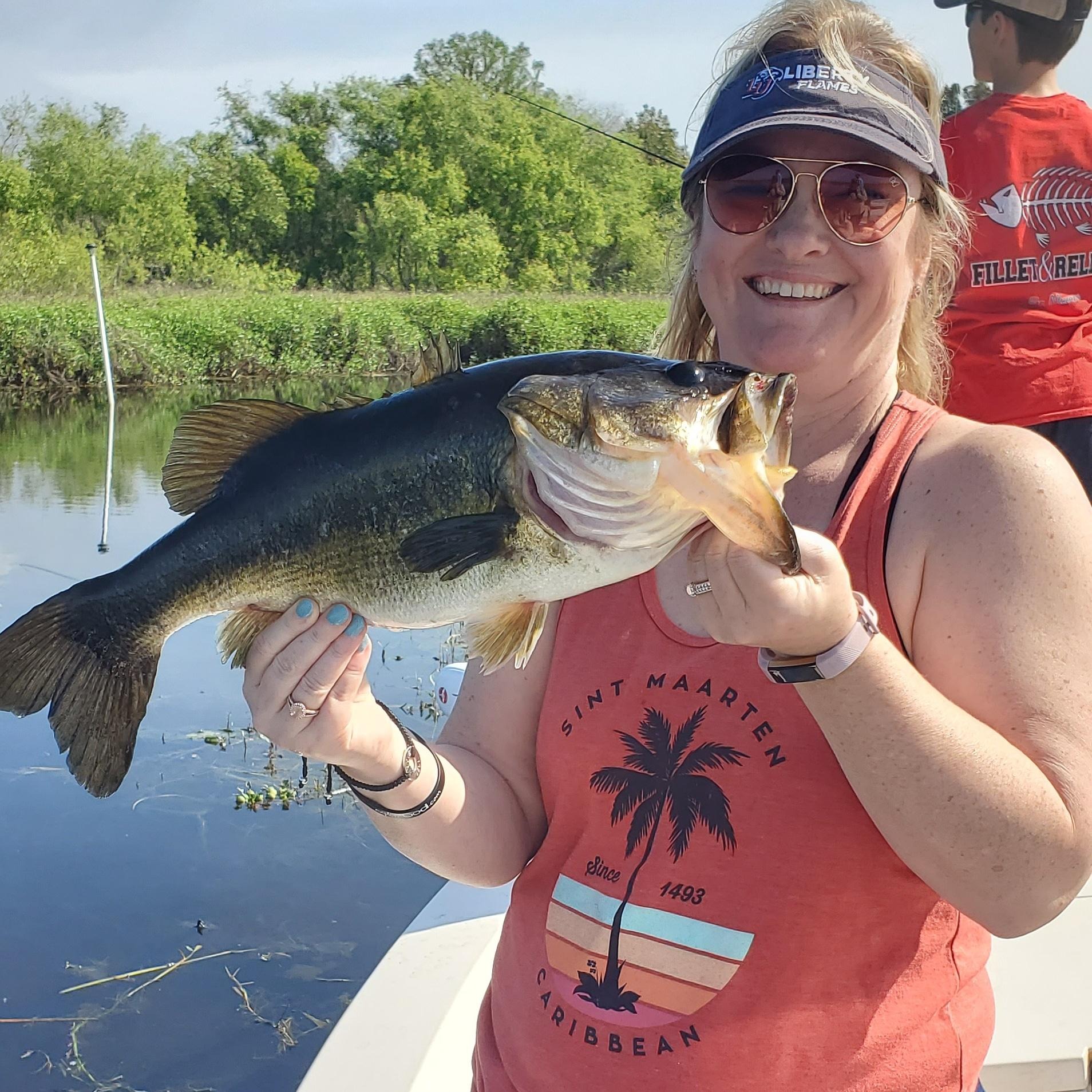 Angler fishing in Kissimmee on a beautiful day